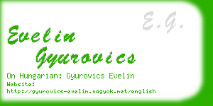 evelin gyurovics business card